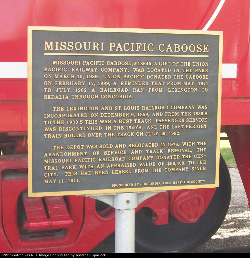 MP 13645, Dedication Plaque